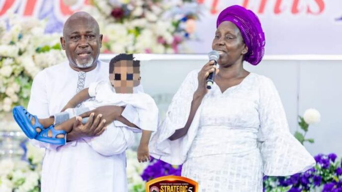 Nigerian couple welcomes first child after 30-year wait