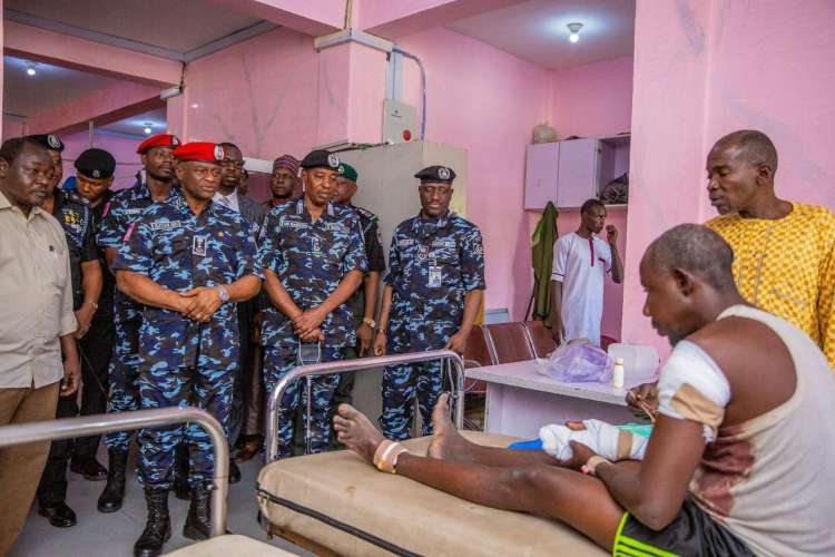 IGP Disu visits Maiduguri blast victims, vows tighter security
