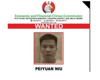EFCC declares Chinese national, Peiyuan Niu, wanted over fraud