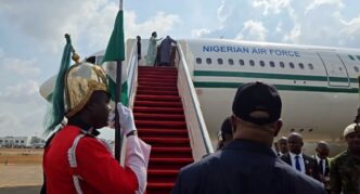 Tinubu, wife departs Abuja for UK state visit