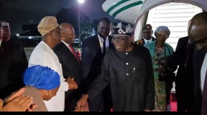 Tinubu returns to Nigeria after UK state visit