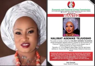 Fraud: Controversial woman, Halimat Adenike Tejuosho, declared wanted by EFCC