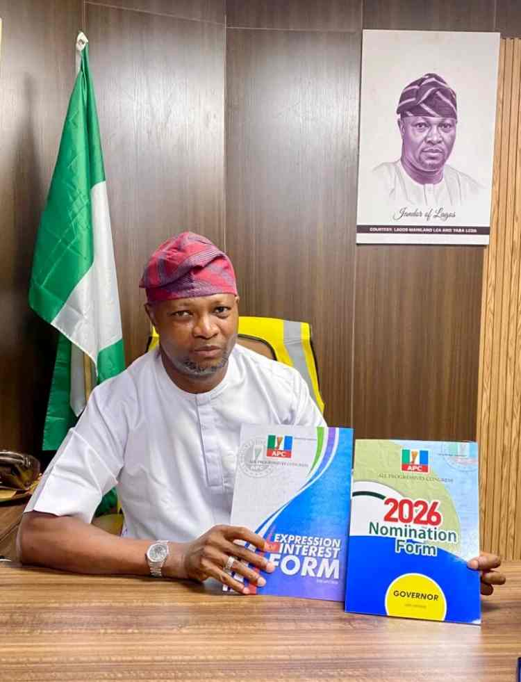JUST IN: Jandor picks APC Lagos governorship nomination forms
