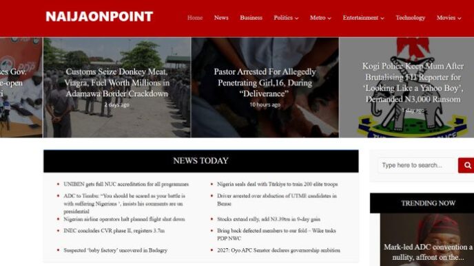 DISCLAIMER: Plagiarism and blackmail by NAIJONPOINT.COM blog
