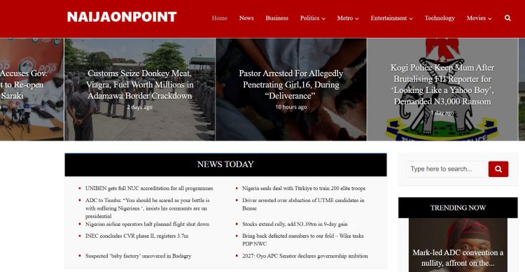 DISCLAIMER: Plagiarism and blackmail by NAIJONPOINT.COM blog