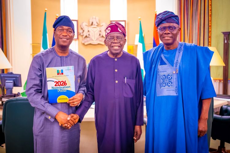 JUST IN: Tinubu endorses Hamzat for Lagos 2027 governorship race
