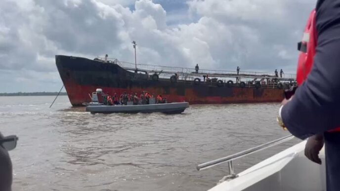 Navy arrests two vessels with stolen crude worth N4bn