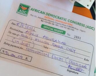 ADC: Atiku has purchased our presidential nomination form