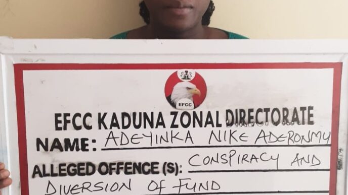 EFCC docks Kaduna bizwoman, Adeyinka Nike Aderonmu, over 'N328. 5m' fraud