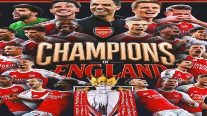 Arsenal win first English Premier League title in 22 years