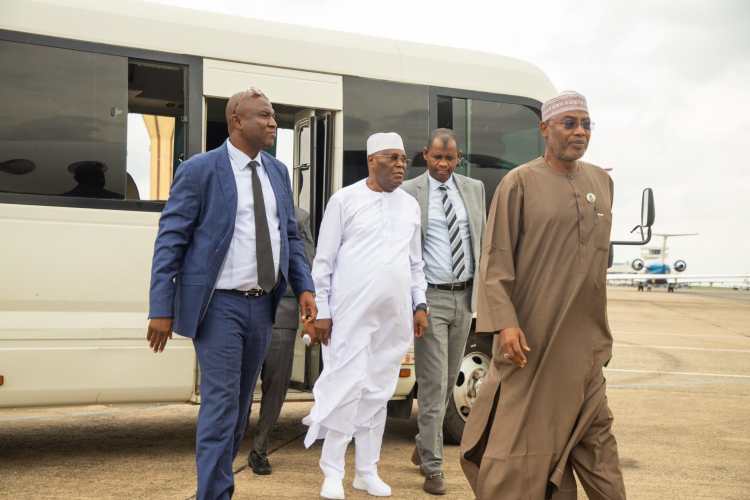 Atiku departs Abuja for Adamawa ahead of ADC presidential primary (PHOTOS)