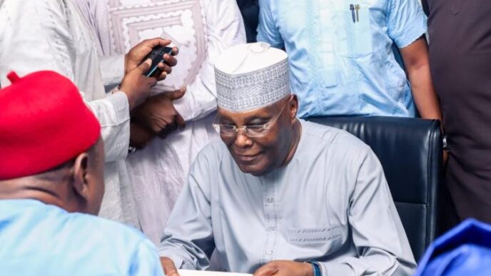 JUST IN: Atiku submits ADC presidential nomination form