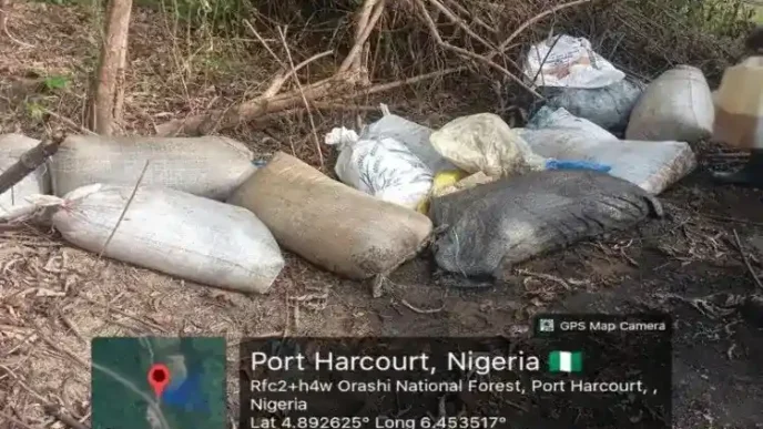 Navy recovers 1,600 litres of illegally refined diesel in Rivers