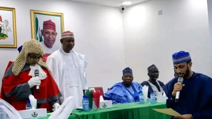 JUST IN: Governor Yusuf swears in Garo as Kano deputy gov