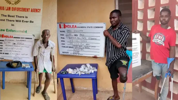 NDLEA arrests three persons with disabilities over drug trafficking