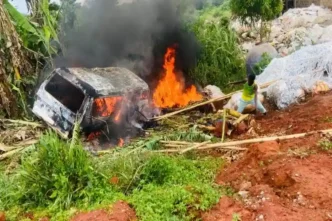 Five burnt to death, 10 injured in Ogun lone crash