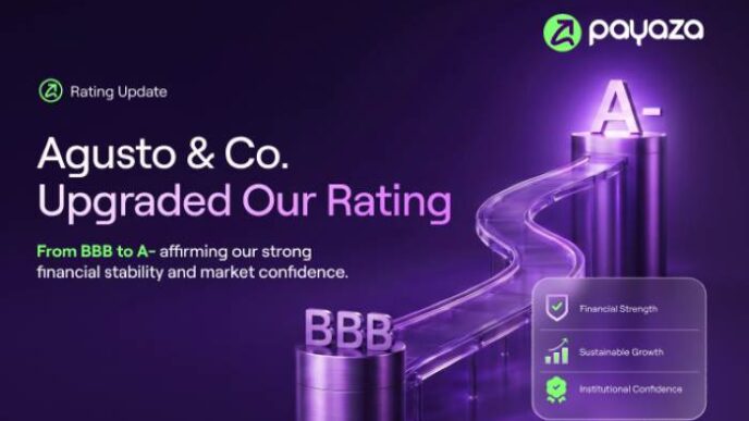 Augusto & Co. upgrades Payaza credit rating from BBB to A-