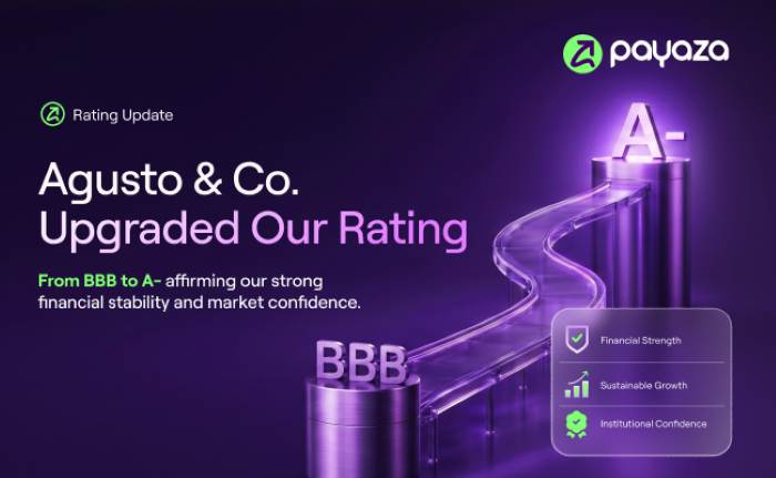 Augusto & Co. upgrades Payaza credit rating from BBB to A-