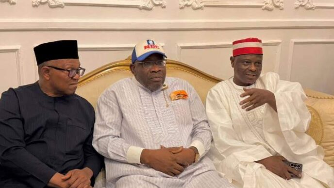 JUST IN: Peter Obi, Kwankwaso meet NDC leaders in Abuja