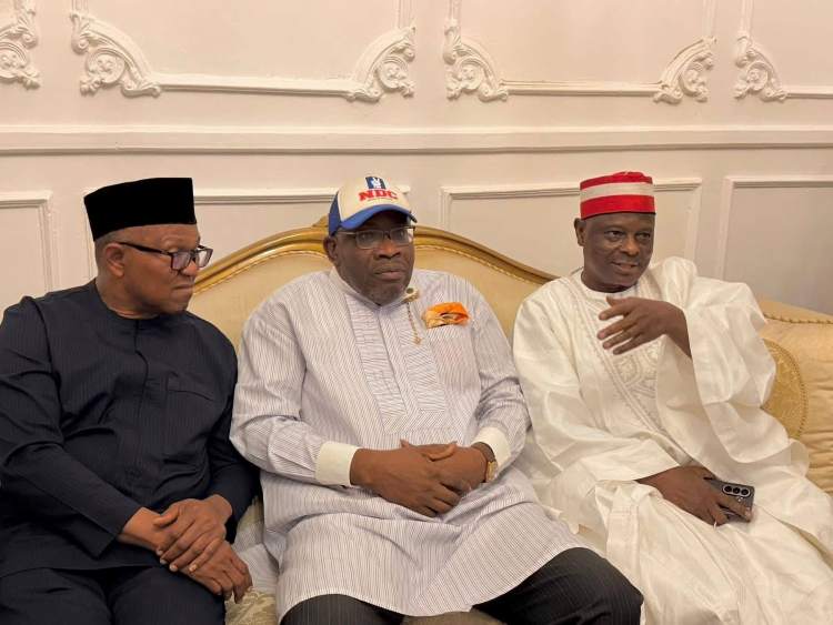 JUST IN: Peter Obi, Kwankwaso meet NDC leaders in Abuja