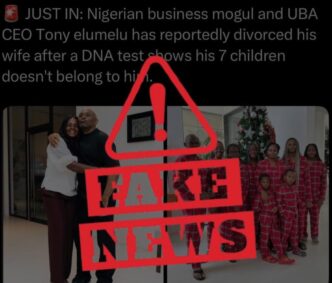 Three arrested over false publication on Tony Elumelu's marriage