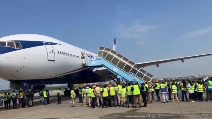 First batch of repatriated Nigerians arrive in Lagos from South Africa