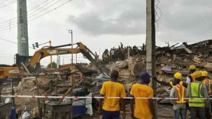 Baby girl, 8 others killed in Lagos building collapse
