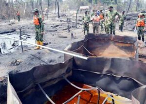 Troops uncover illegal crude oil refinery hidden in Rivers forest
