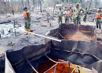 Troops uncover illegal crude oil refinery hidden in Rivers forest