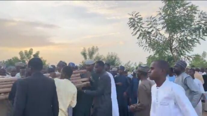 Late abducted retired major general, Rabe, buried in Katsina