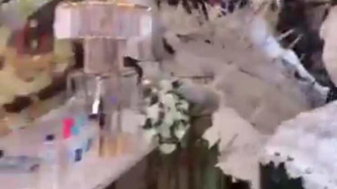 Panic as POP ceiling collapses during wedding reception in Warri