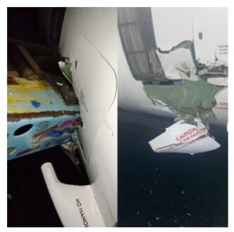 Air Peace announces flight disruptions as NAHCO equipment damages aircraft
