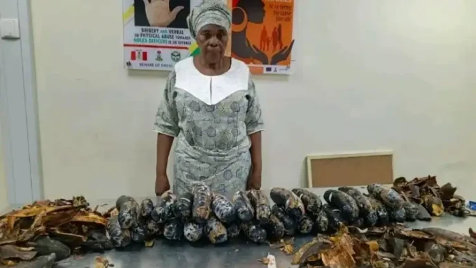 NDLEA nabs 67-year-old grandmother with 13kg cocaine concealed in plantain peels